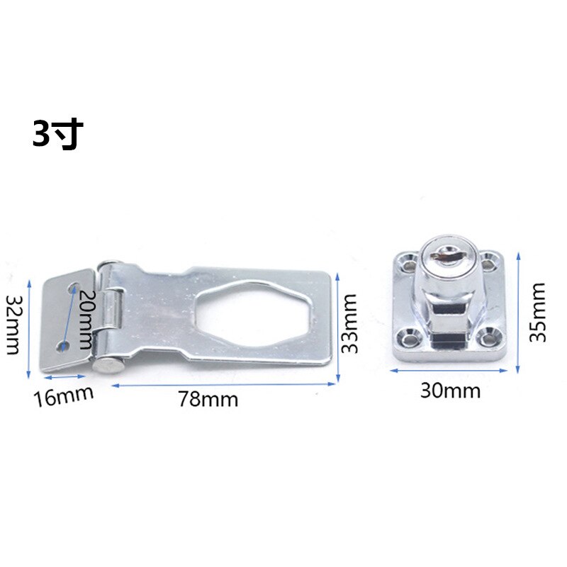 KK&FING Security Furniture Locks Cam Cylinder Locks Door Cabinet Mailbox Drawer Cupboard Locker With 2 Keys Hardware: Silver