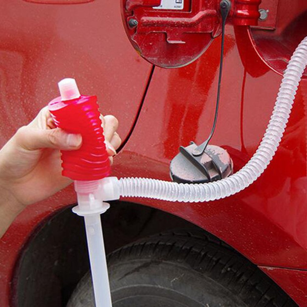 Handmatige gasolie water vloeistofoverdrachtspomp sifonslang voor auto motorfiets vrachtwagen draagbare auto vloeistofpomp