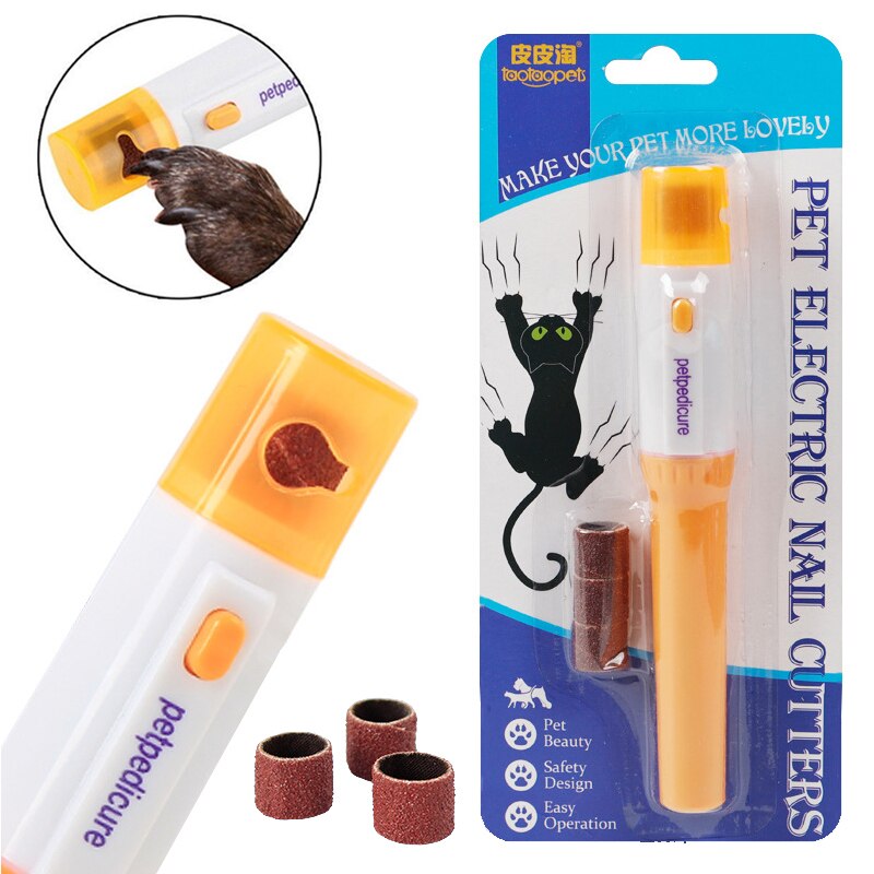 Tagliaunghie elettrico indolore per animali domestici per cani gatti animali domestici artiglio zampa forbice per unghie Trimmer Cut Pet rettifica Kit per toelettatura Protable