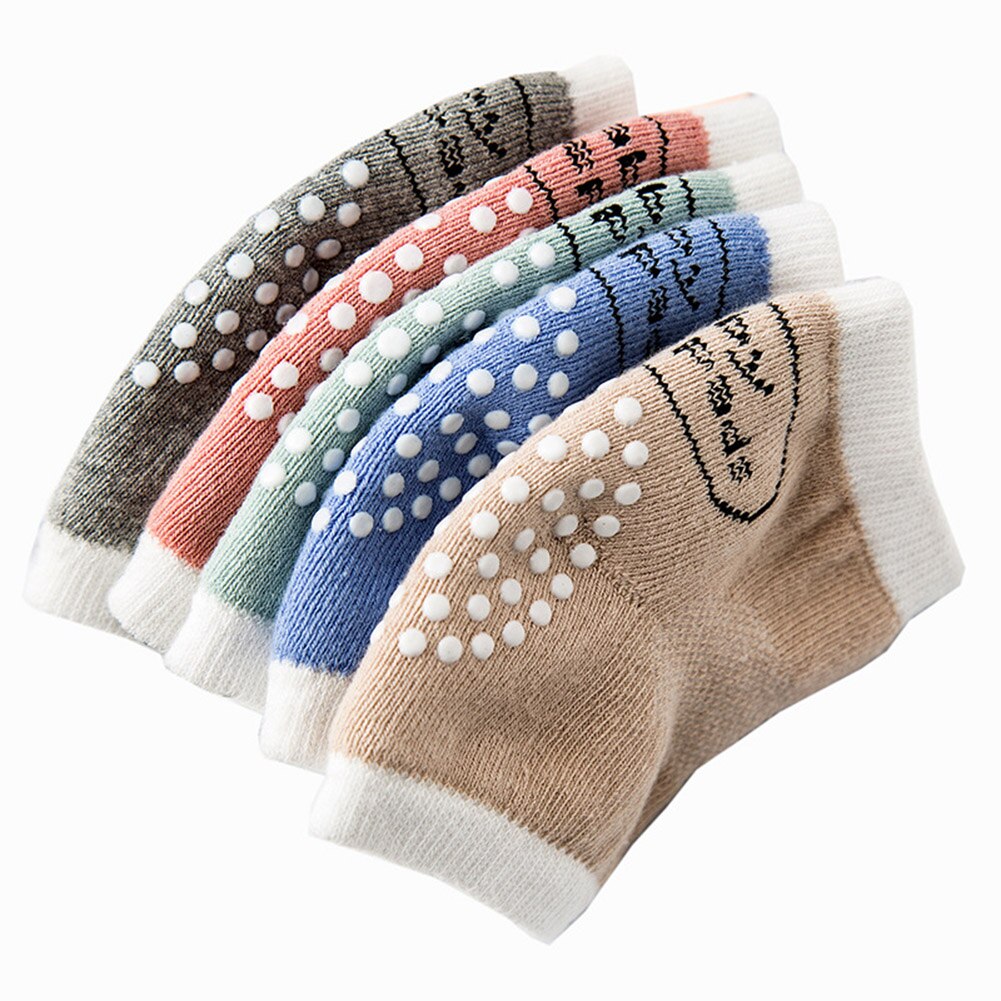 5 Pcs Baby Elleboog Pads Gezuiverd Katoen Mesh Ademend Baby Peuter Kruipen Anti-Slip Wit Dot Knie-Beschermende pad 5 Kleuren