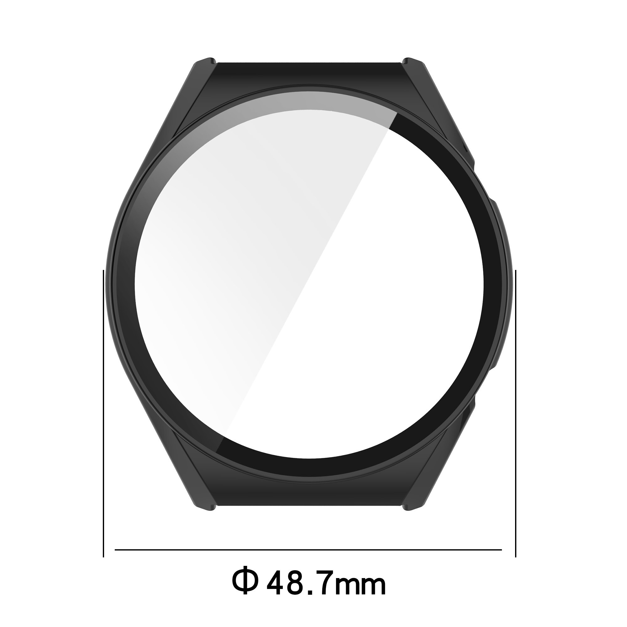 Helskärmsskydd för xiaomi watch  s1, smartwatch-fodral, datorskal med glasfilm för mi watch lite-tillbehör