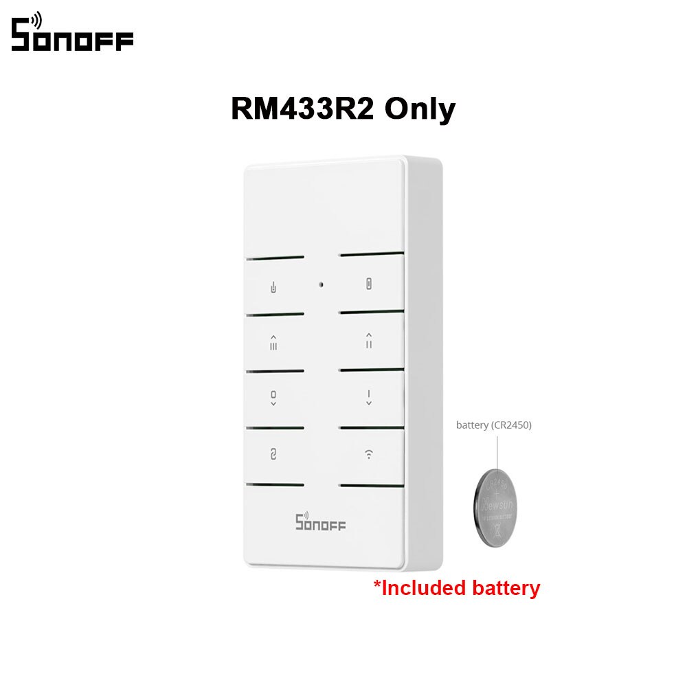 SONOFF T2EU TX inteligente Wifi pared Interruptor táctil con frontera casa inteligente 1/2/3/banda 433 RF /Control de voz/aplicación/táctil funciona con Alexa: RM433 Remote Control