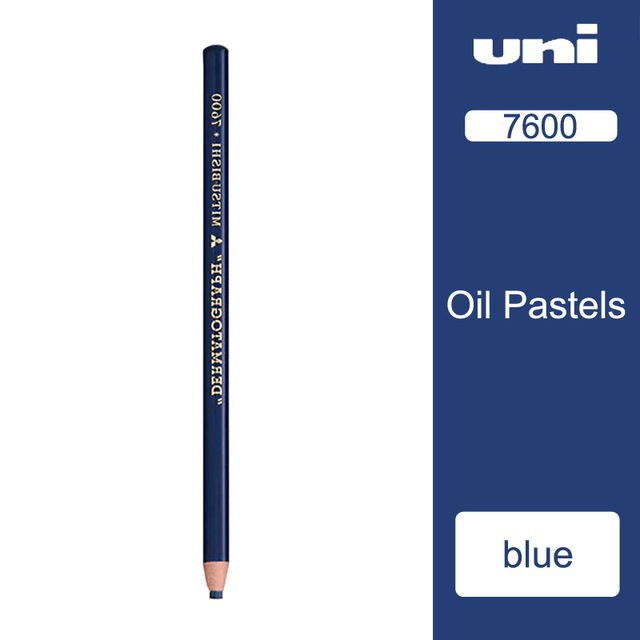 Uni Grease/Wax Pencil 12pcs/lot 12 Colors Available Metal/Leather/Stone/Glass Color Pencils 7600: Blue