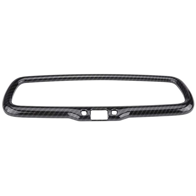Carbon Fiber Voor Alfa Romeo Giulia Stelvio 201 Abs Auto-interieur Achteruitkijkspiegel Frame Trim Accessoires: Default Title