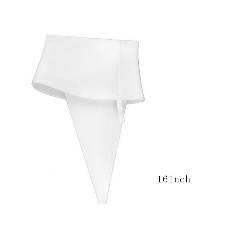 Sac de pâtisserie jetable glaçage tuyauterie gâteau pâtisserie Cupcake décoration sacs Fondant gâteau crème pâtisserie pointe cuisson gâteau outil: White-XL 16inch