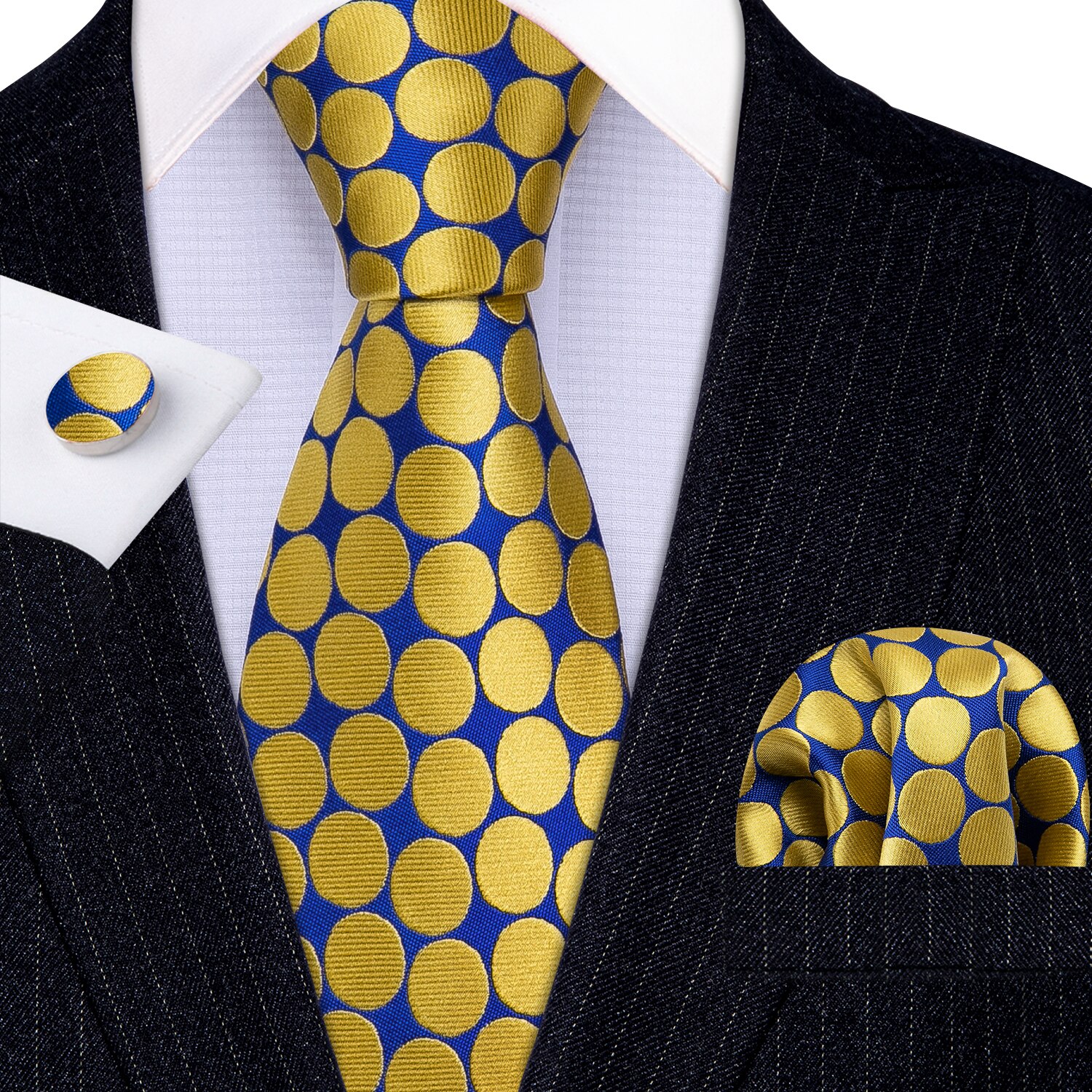 Red Skull Men Tie Set 8.5cm Silk Handkerchief Ties For Men Wedding Business Barry.Wang Gravata Necktie: LS-5333