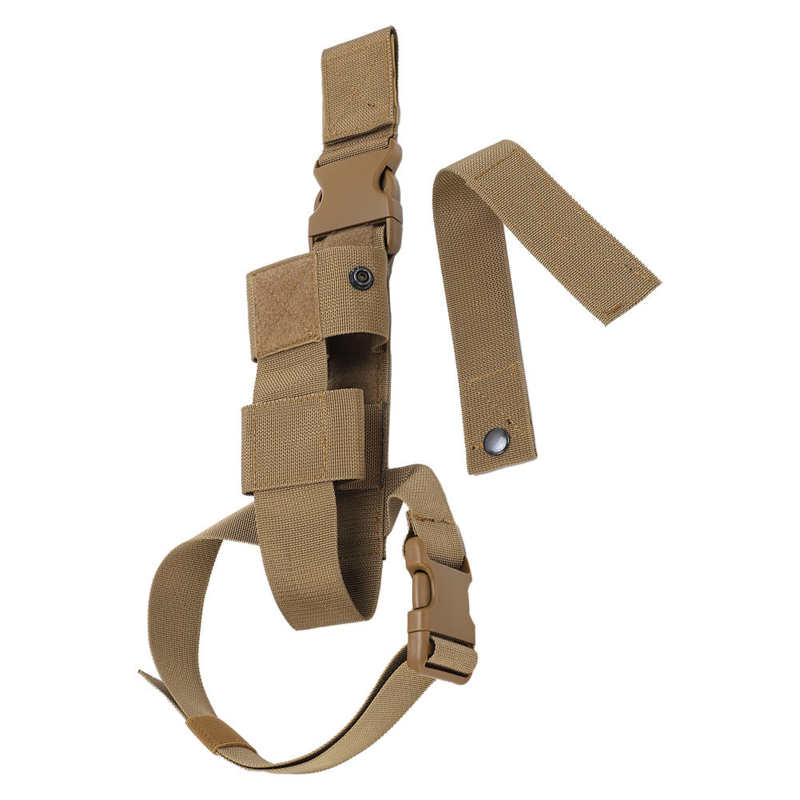 Leg Holster Been Holster 600D Nylon Waterdicht Winddicht Voor Wandelen: Khaki