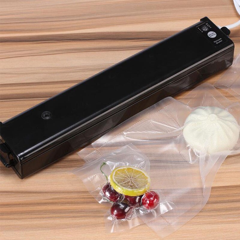 110V / 220V Vacuüm Sealer Verpakking Machine Huishoudelijke Food Vacuum Sealer Film Sealer Vacuum Verpakker: Basic black