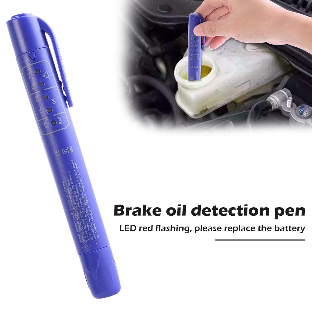 Duurzaam Remvloeistof Tester Delicate Auto Auto Voertuig Remvloeistof Tester Digitale Olie Controleren Pen Blauw