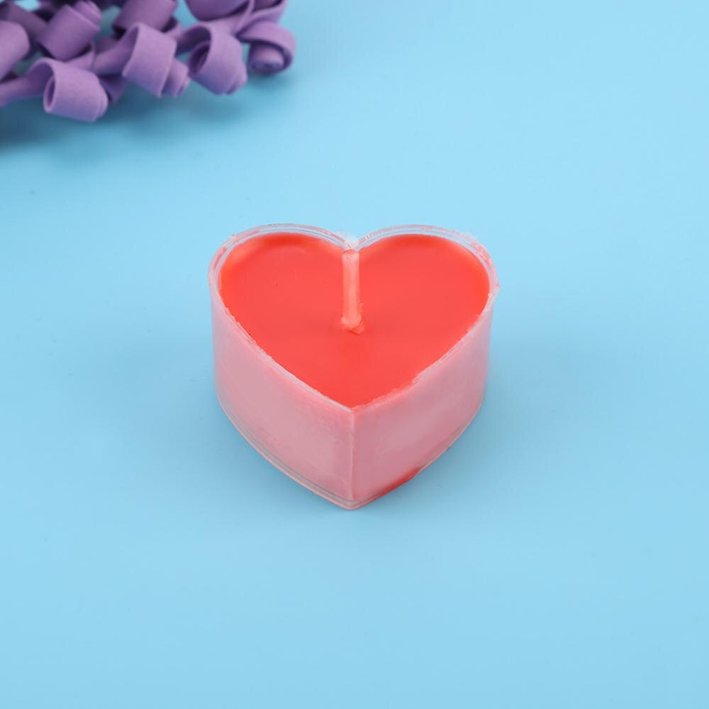 9 pçs presente velas em forma de coração vela vermelha amor romântico festa de casamento jantar doce tealights vela natal decoração da sua casa