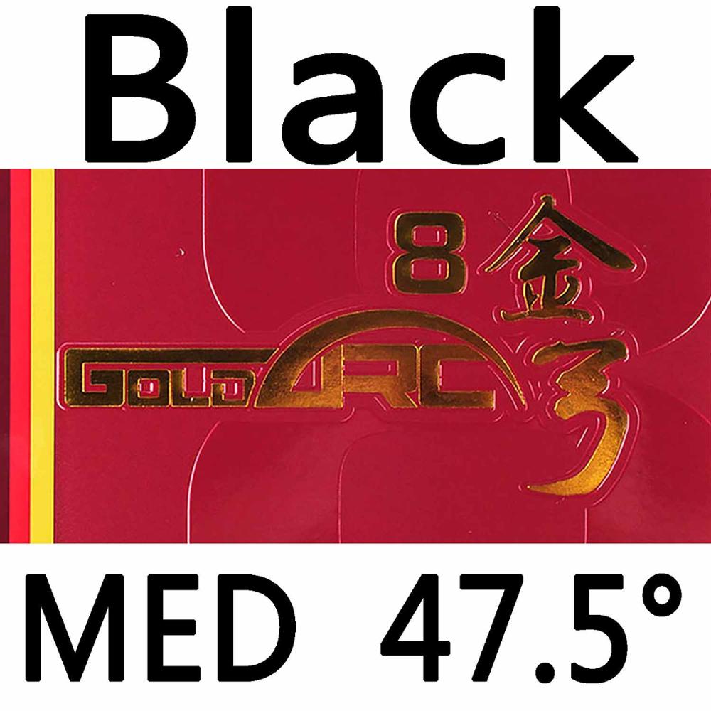 DHS GOLDARC 8 GoldArc VIII Pips in Table Tennis Ping Pong Rubber with Sponge: black med H47.5