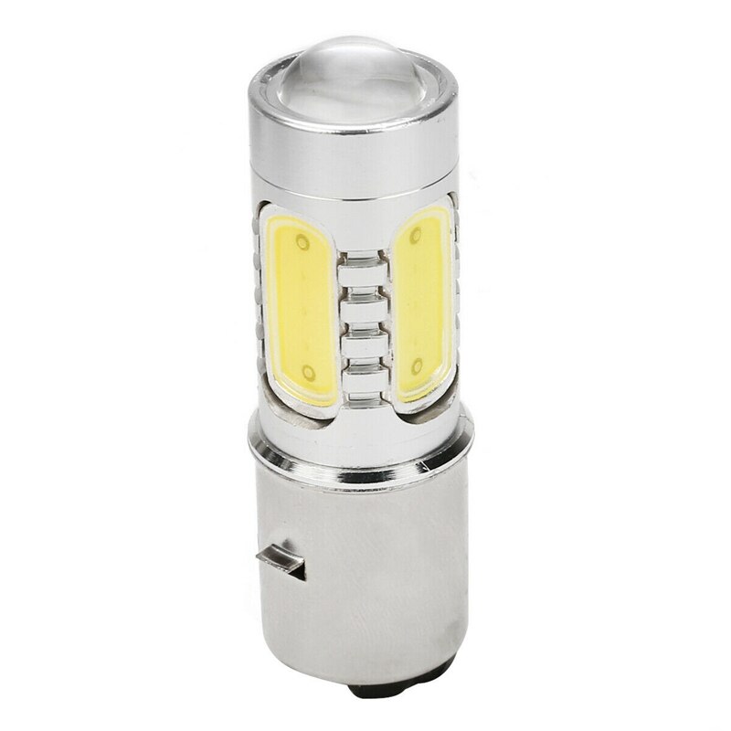 Motorrad Scheinwerfer 12V H6 BA20D 4 COB LED Weiß Lampe Licht Geeignet für Moped ATV Scheinwerfer: Default Title