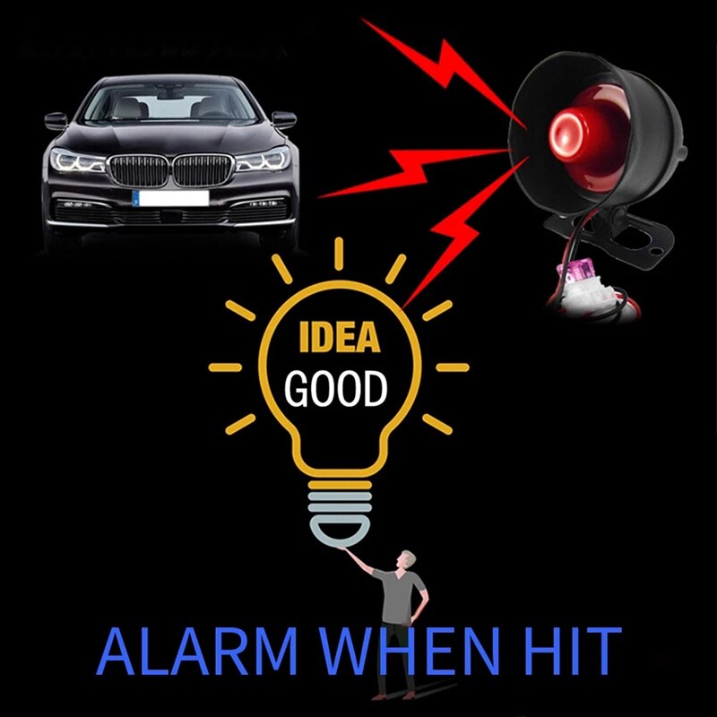Universal Car One-Way Alarm Alarm Automatic Vibration System Car Remote Control Anti-Theft Device