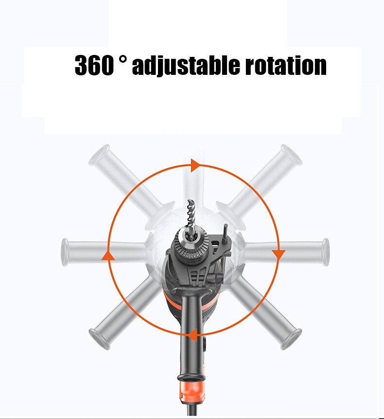Impact Drill Vihr DU-1100 Variable Speed Drill Hand brace High-speed Drill Borer Corner drill Corded dri