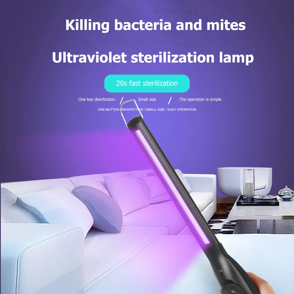 LED Haushalt UV Sterilisator Desinfektion Licht Handheld Sterilisieren Instrumental Stick Kleine Desinfektion Lampe Hause Gerät