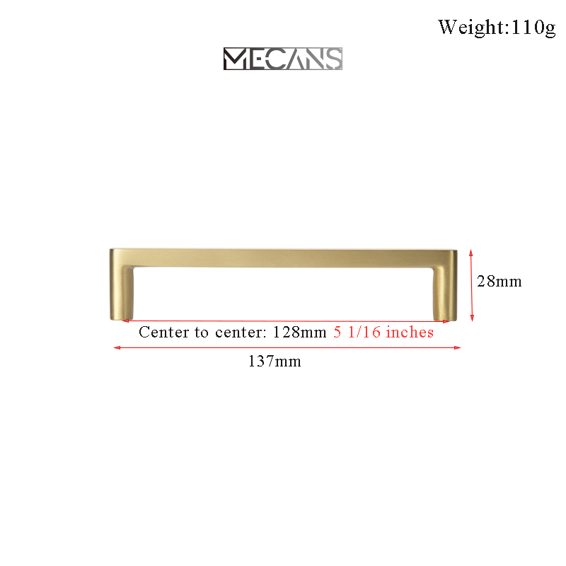 MECANS moderner Goldknopf aus reinem Kupfer, Küchenschrankgriffe, Schranktürgriffe, Schubladenknöpfe, Durcheinander, Möbelgriff-Hardware-: Gelb