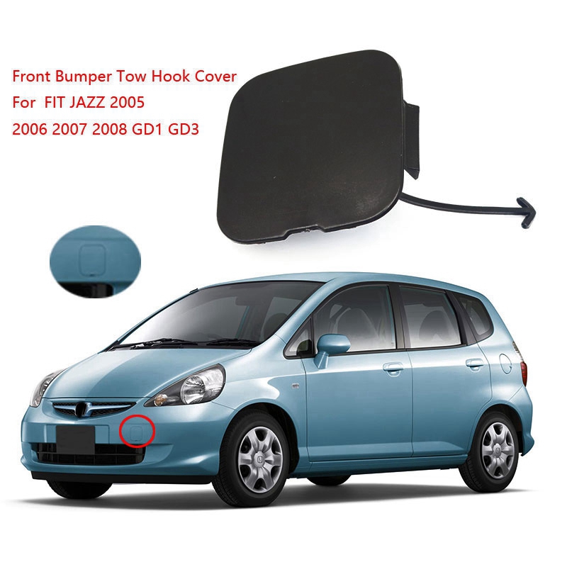 Front Bumper Tow Hook Cover Hauling Eye Cap for HONDA FIT JAZZ 2005 2006 2007 GD1 GD3 71104SAA900 71504-SAA-900