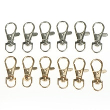 6PCS DIY Bag Accessories Mini Rotatable Buckle Hook Lobster Key Chain Metal Carabiner For Bag Parts & Accessories