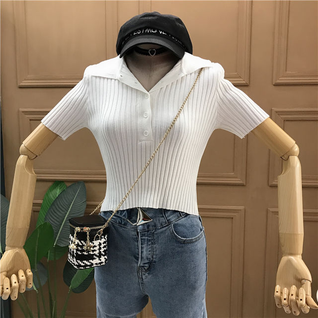 T-shirt à manches courtes pour femmes, Streetwear de Style coréen pour dames, confortable, Slim, solide, assortie, Simple, décontracté, offre spéciale: White / S
