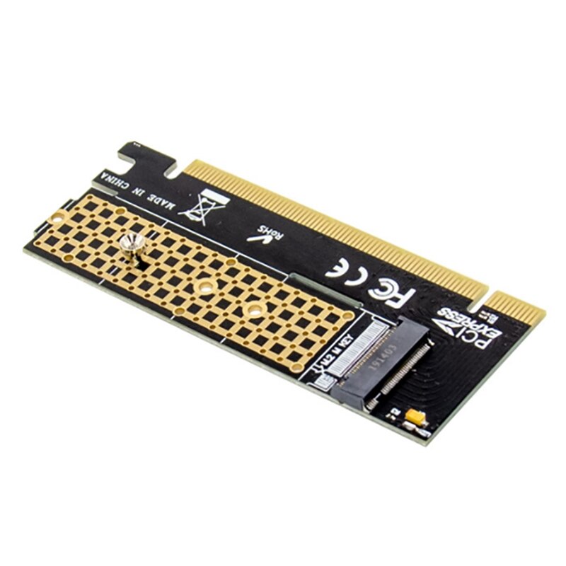 PCI-E X16 to M.2 Key M NVMe SSD Adapter Expansion Card M.2 NVMe Conversion Card for PC Laptop