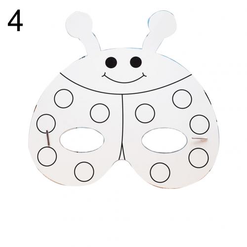 Cartoon Tier Papier Malerei Maske Graffiti DIY Kunst Handwerk Kindergarten Kinder Spielzeug Intelligenz Entwicklungs Spielzeug