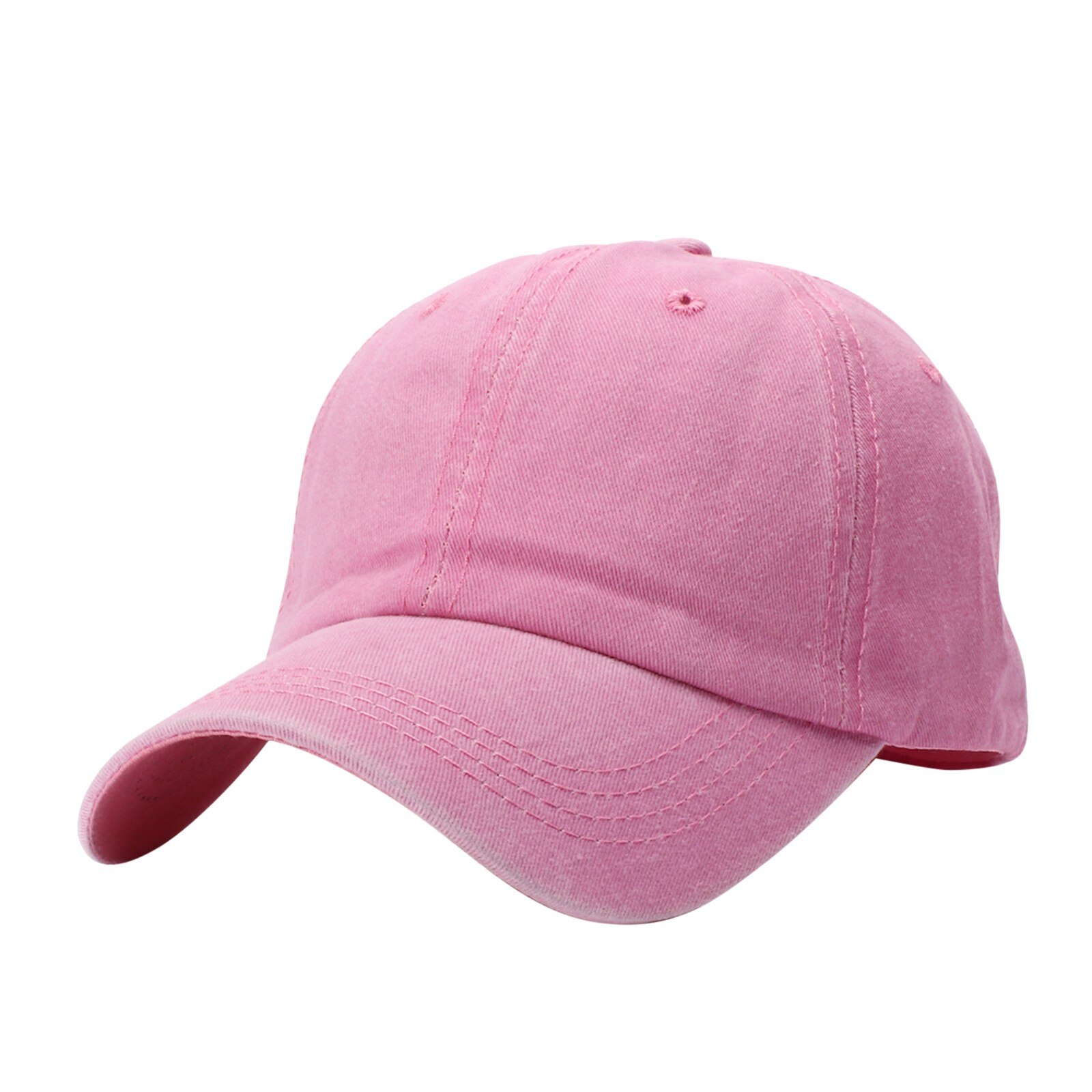 7 Kleuren Gewassen Katoen Board Kids Baseball Cap Kinderen Hiphop Jongens Meisjes Hoed Voor 3 4 5 6 7 8 Jaar Oud: Pink