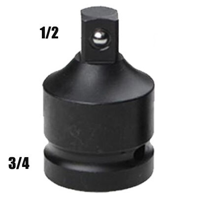 Socket Convertor Adaptor Reducer Set Drive Reducer Air Impact Craftsman Ratchet Wrench Spanner Keys 1/2 to 3/8 3/8 to 1/4: 1 2 to 3 4