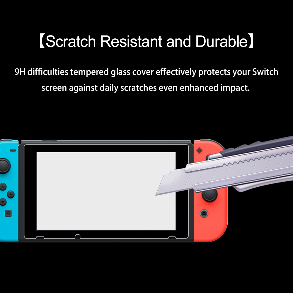 Mod-X 2Stck 9H Schutz Gehärtetem Glas für Nintendo Schalter HD Bildschirm Schutz Nintendoswitch NS NX Prämie gehärtetem Glas Film