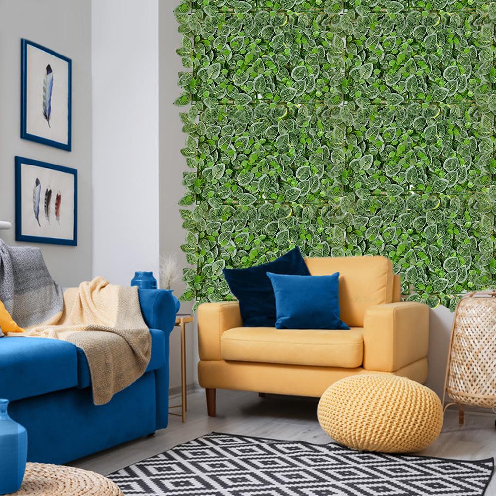 Simuleringsanlæg væg topiary grønne paneler privatliv skærm hegn tunge kunstige buksbom paneler topiary hæk plante