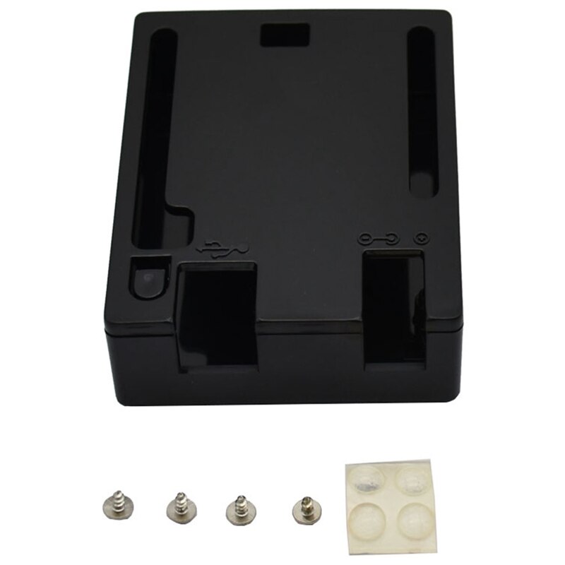 Coque en plastique ABS pour Arduino UNO R3 pas framboise Pi modèle B Plus: Black