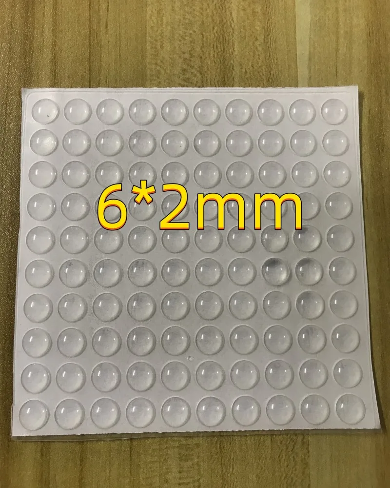 Selbstklebender Türstopper, transparente Gummi-Möbelpolster, mehrere Spezifikationen, Dämpfer, Puffer, Schrankstoßstangen, Silikonschutz: Rosenholz