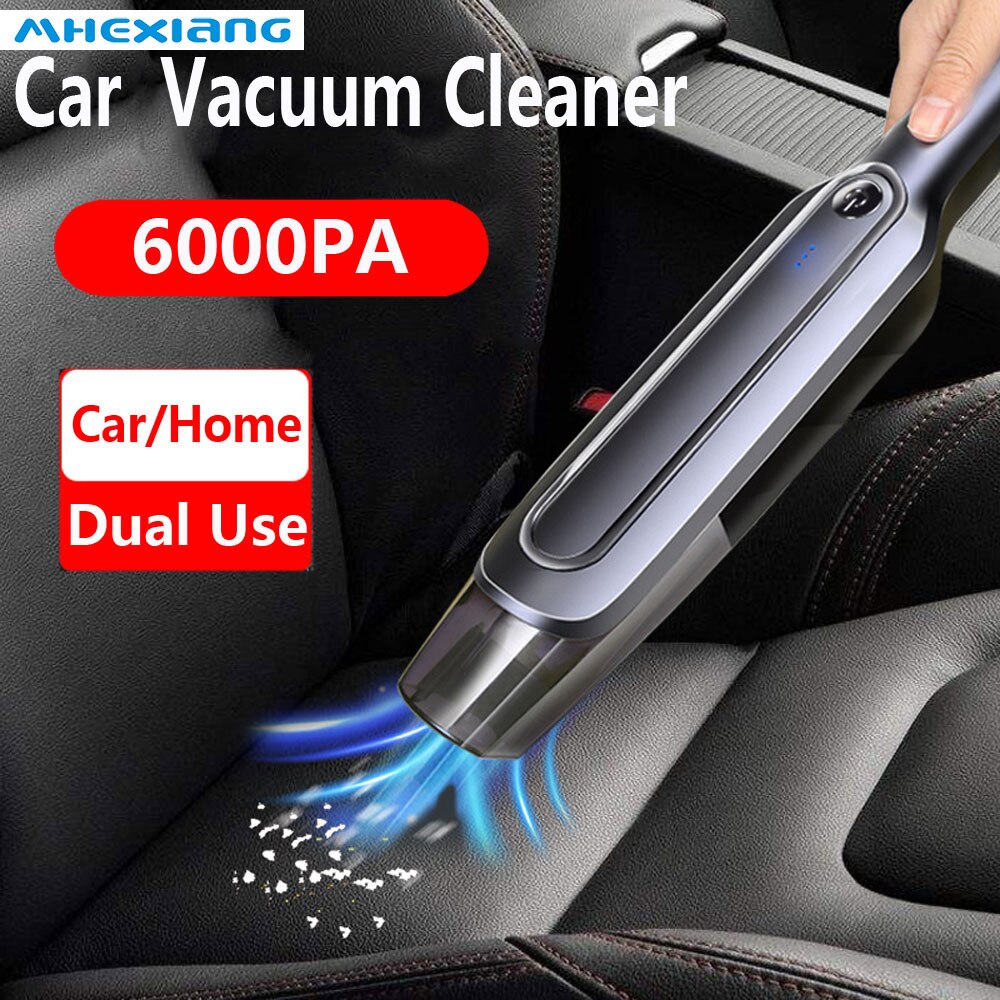 Handheld Wireless Vacuum Cleaner Rechargeable Cyclone Suction Car Vacuum Cleaner Cordless Wet/Dry Auto Portable for Car Home