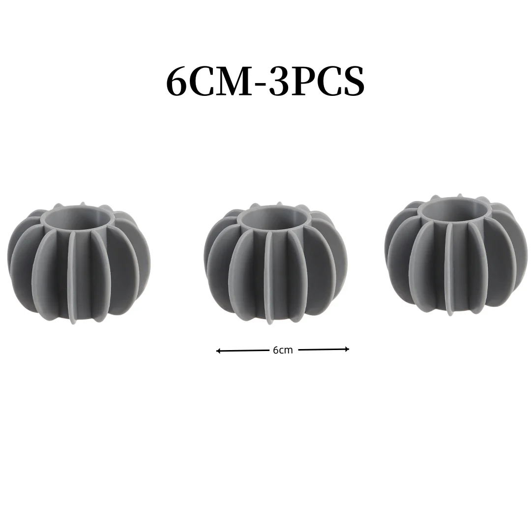 1/3Stck Magie Wäsche Bälle Wiederverwendbare PVC Feste Reinigung Ball Haushalt Reinigung Waschmaschine Zubehör Kleidung Weichspüler: Gold