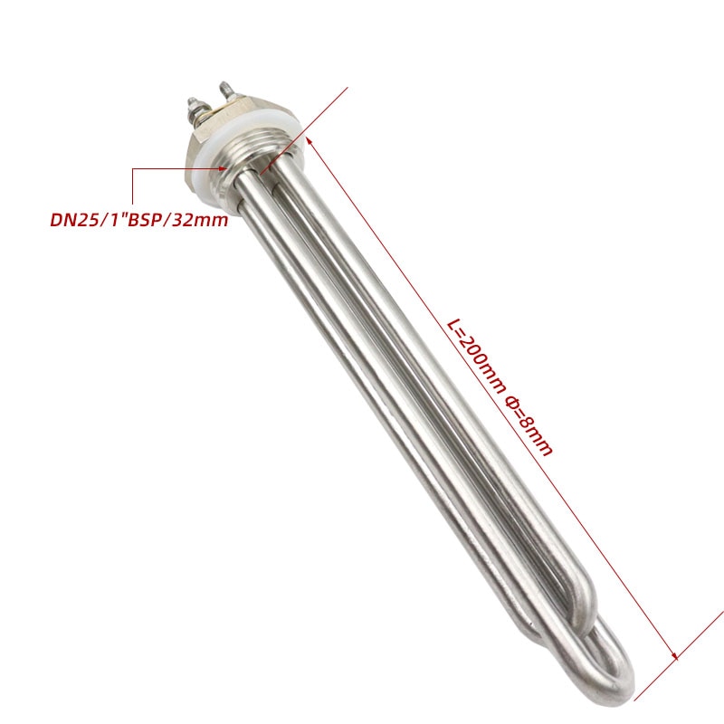 Heizung 12v/24v/36v/48v Eintauchen Rohr Wasser Heizung Element Heizung DN25 Gewinde Solar- Wasser Heizung Widerstand