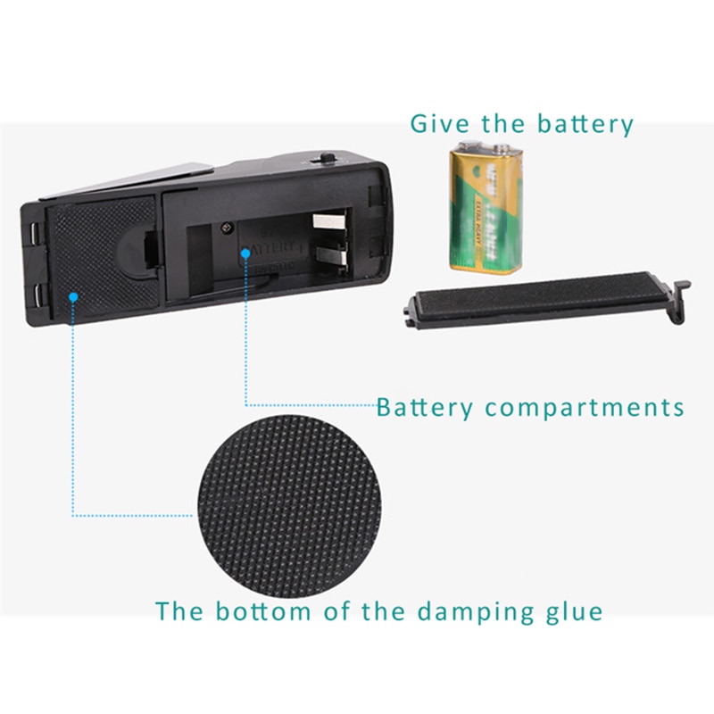 Door Stop Stopper Alarm Block Blocking System 120DB Anti-Theft Burglar Stop System Security Home Wedge Shaped