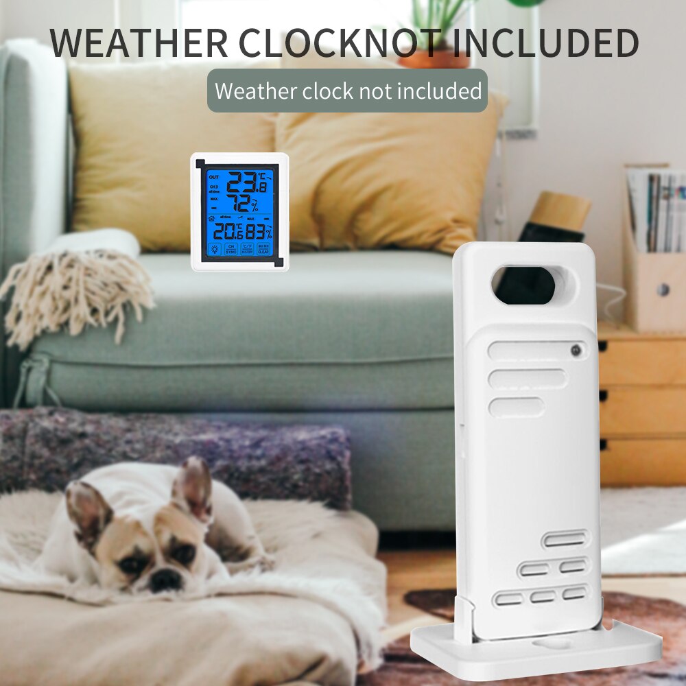 LCD ℃/℉ Digital Wireless Indoor/Outdoor Thermometer Clock Temperature Meter With Transmitter Wireless Weather Station