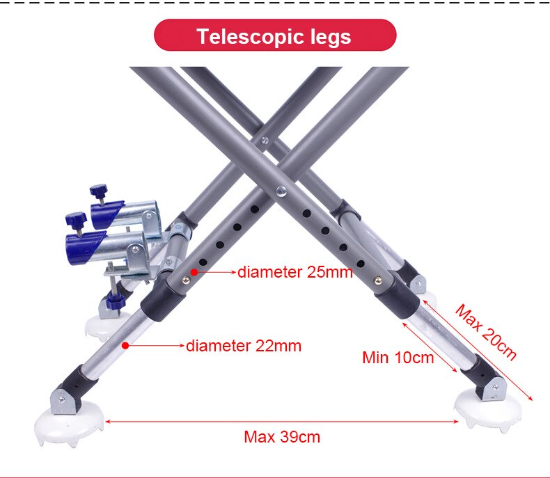Fishing Chair outdoor multifunctional foldable fishing chair adjustable backrest four-leg adjustable aluminum alloy chair