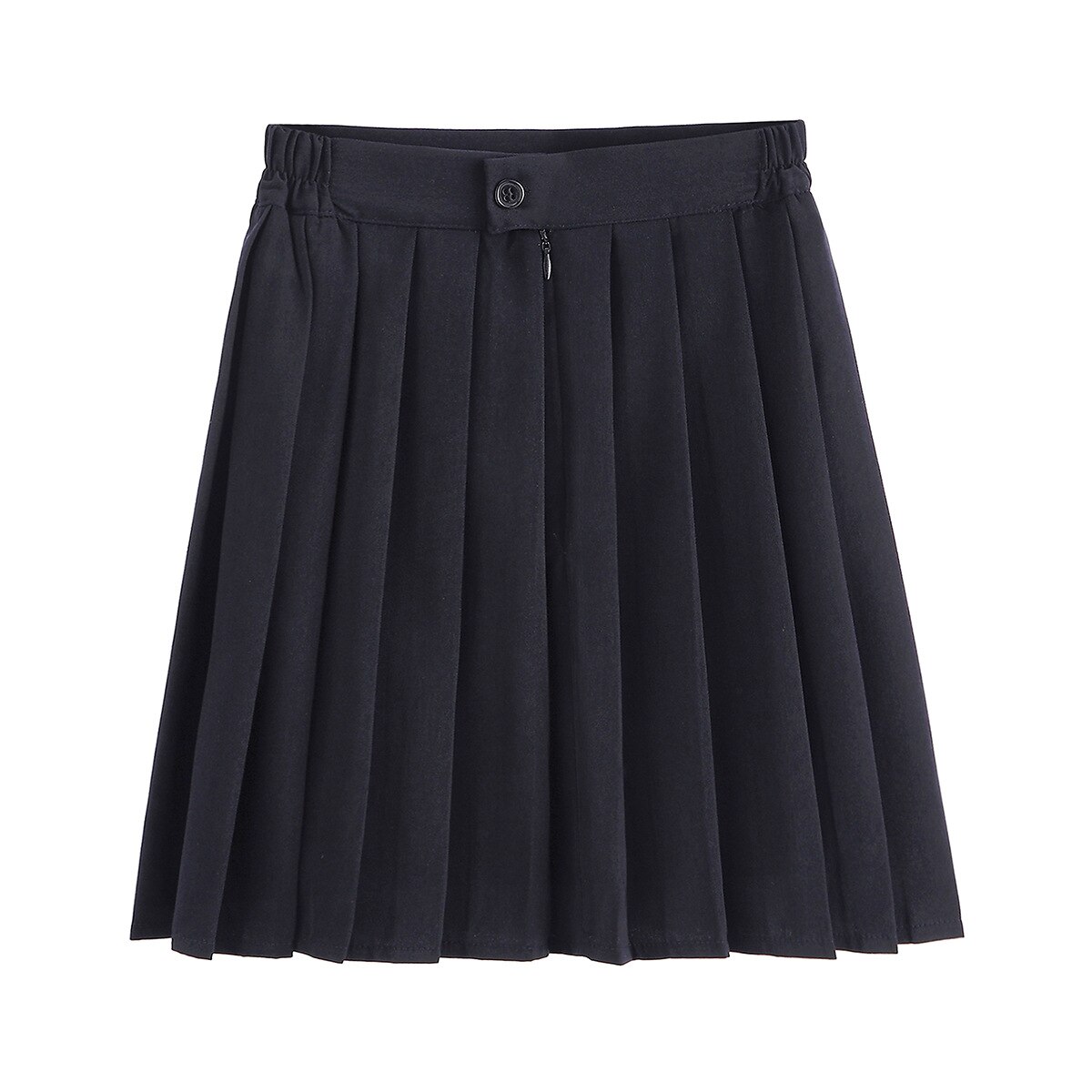 Mini faldas plisadas baratas de cintura alta, falda Harajuku para chicas, falda Lisa negra a cuadros, uniforme escolar de estilo coreano japonés de talla grande