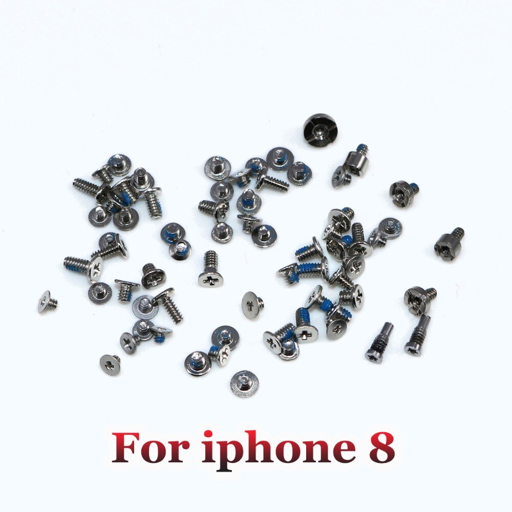 YuXi Complete Kit Full Screws Set Replacement for iPhone 7 7 plus 8 8plus X 5 5S 5C 6 6Plus 6S 6SPlus Mobile Accessories