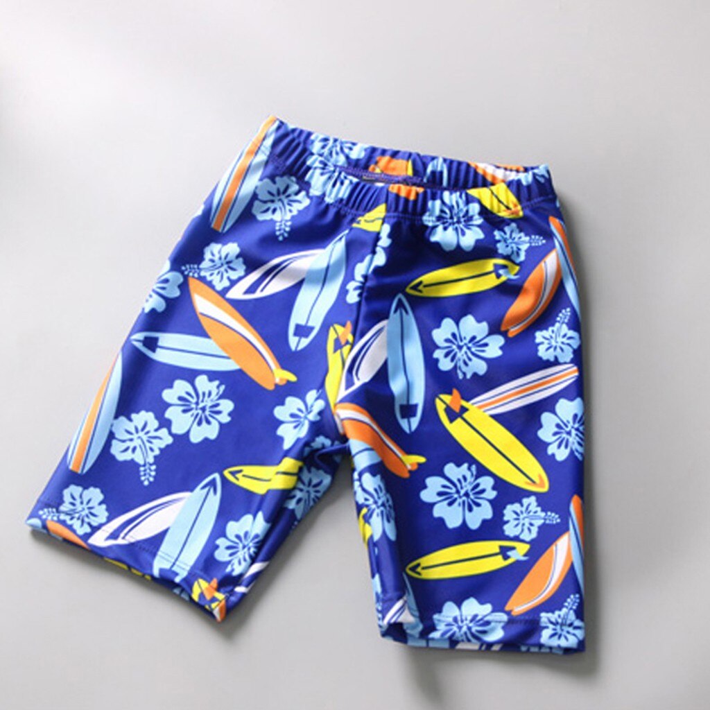 1-8Years Surf Driedelig Pak Baby Kids Jongen Skate Brief Print Snel Droog Badpak Tops Shorts En Hoed Zwemmen set בגדי ים בנים M4