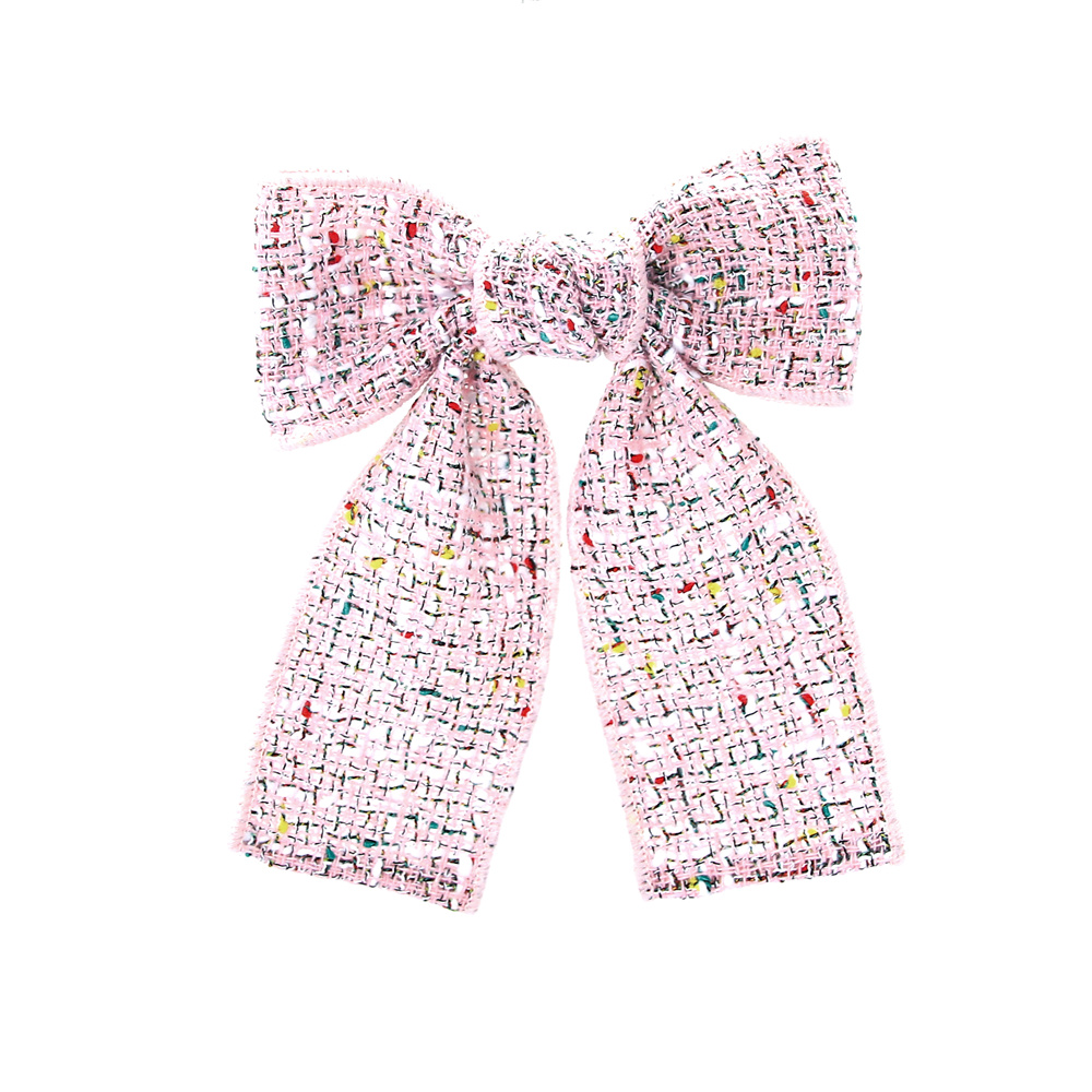 Trendy, kleine, geurige haaraccessoires met strikjes en grote clips voor meisjeshoofdbanden en haarstrikjes.: Goud