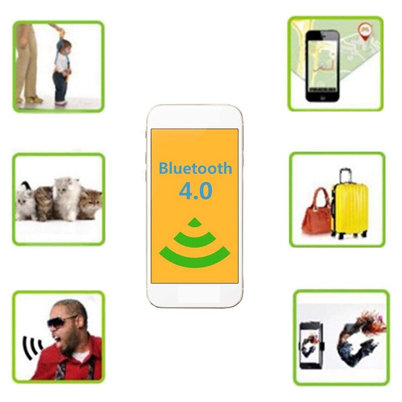 Rastreador de llaves ultradelgado para bebés, Mini rastreador inteligente con Bluetooth, rastreador de llaves, billetera para mascotas, localizador GPS, alarma