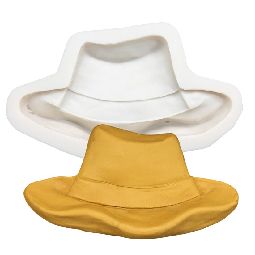 Cowboy Hat Silicone Sugarcraft Mold Resin Tools Cupcake Baking Mould Fondant Cake Decorating Tools