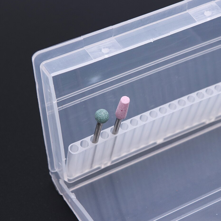STZ 20 Slot Acryl Nagel Bohrer Lagerung Kasten Leere fallen Stand Anzeige Container Fräsen Cutter Halfter Manikübetreffend Zubehör A35