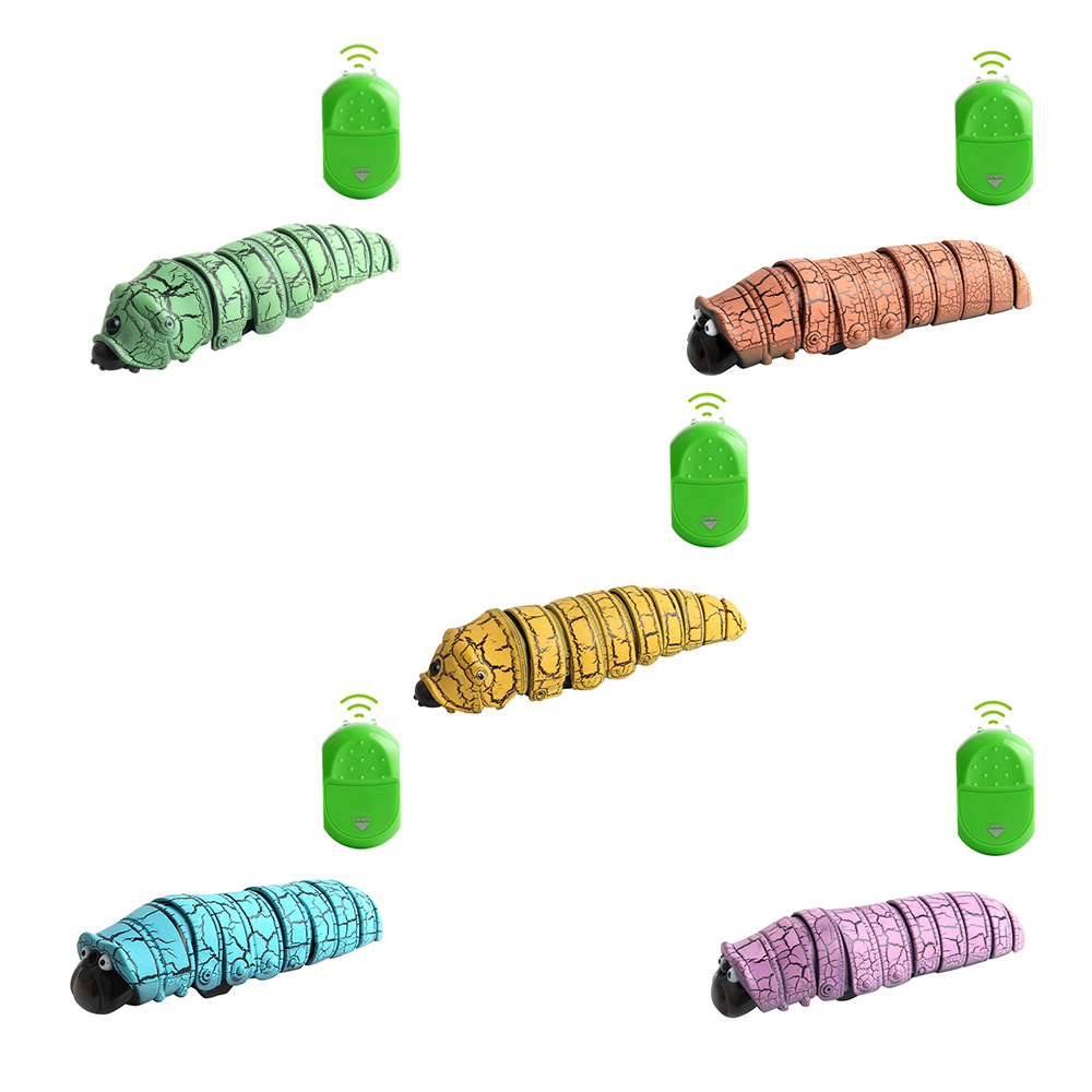 Remote Control Caterpillar Toys Infrared Induction Remote Control Caterpillar Animal Insect Electric Toy Christmas Kids Toy
