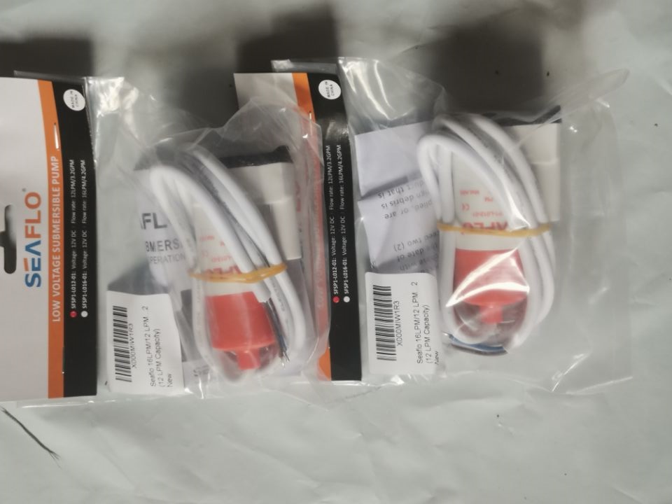 SEAFLO SFSP1-L012-01 12 V 0,6 Bar 12 LPM Mini-Tauchbilgenpumpe für Wohnmobil-Marine-Stiefel