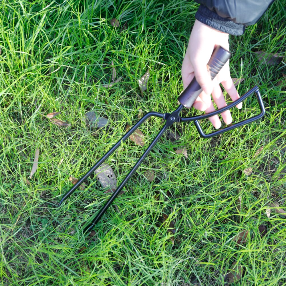 Clips de carbono para barbacoa, pinzas para quemar, pinzas para carbón, pinzas de carbono con pico de pato, mango de madera maciza no , Clips de carbono