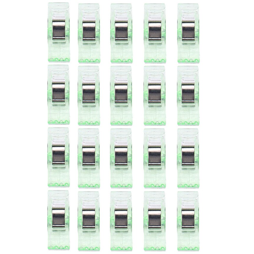Lot de pinces en plastique colorées, 20 pièces, pour travaux de couture, édredon, reliure, articles ménagers, directe: GN