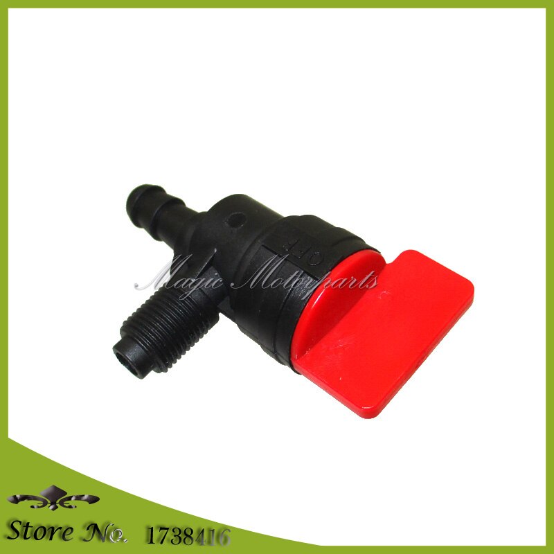 2 stks 90 Graden Inline Gas Brandstofafsluiter Benzinekraan Voor Briggs & Stratton 399517 698182 Outlet voor 1/4 "ID fuel line