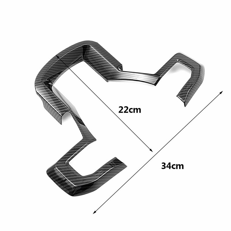Auto koolstofvezel stuurwiel sierlijst paneel afdekking voor ford  f150 accessoires